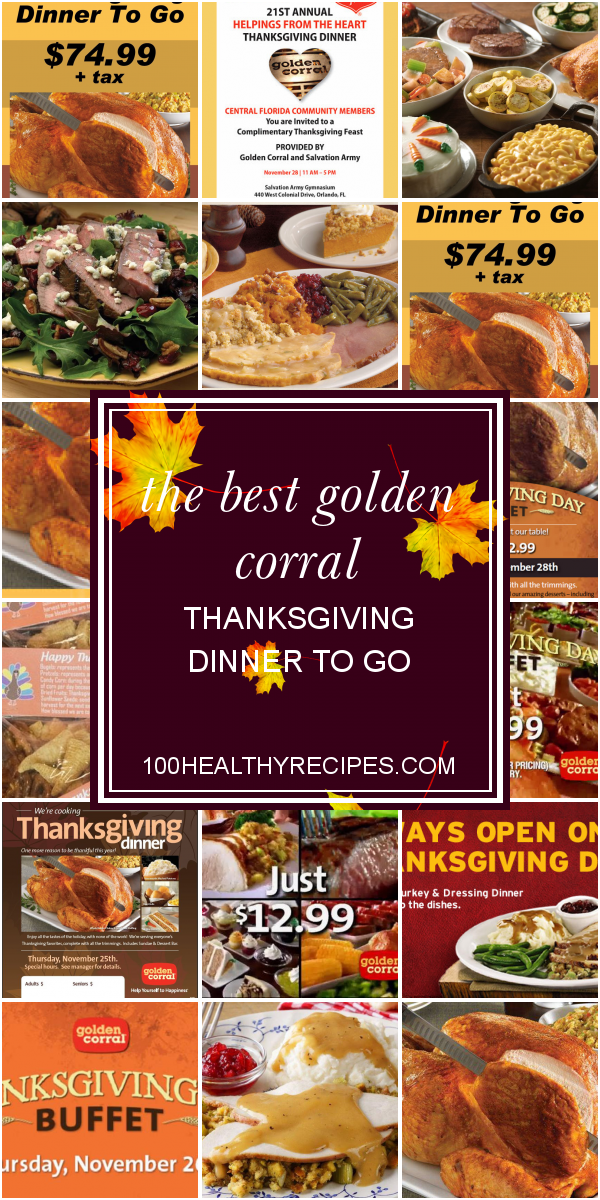 golden corral thanksgiving menu 2023